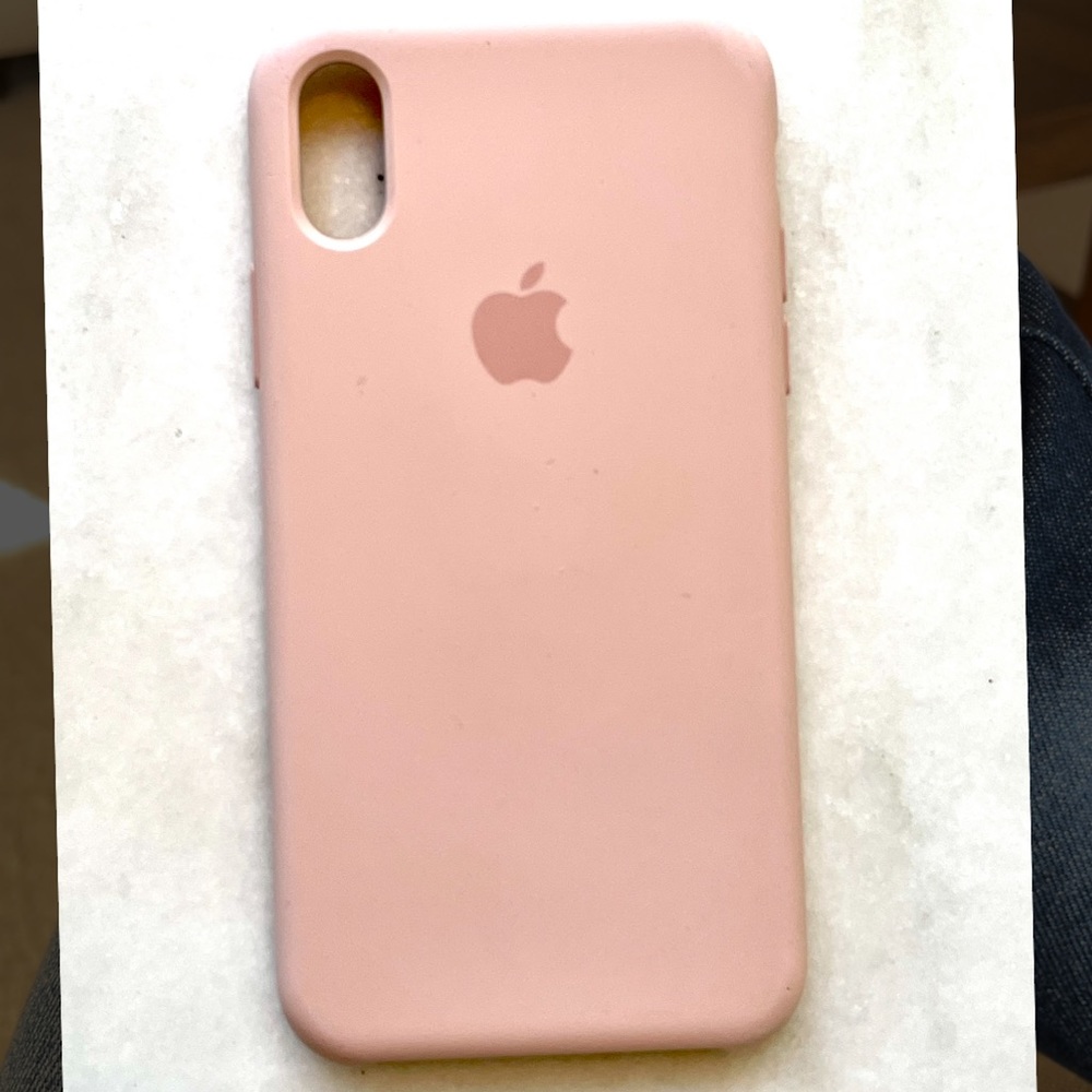 Authentic Light Pink Apple X iPhone case.
